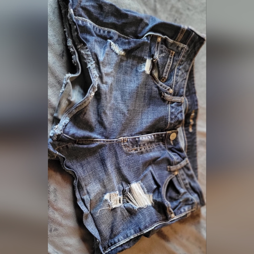 Plus denim shorts